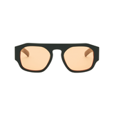 SHADE 02 - Solid Forest Dk Green/Solid Orange Lens