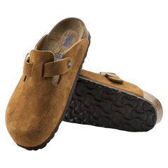Boston Soft Footbed Suede Leather - Mink