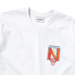 N Basketball Hoop Tee - White