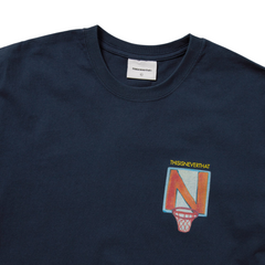 N Basketball Hoop Tee - Navy