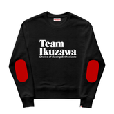 Team Ikuzawa Elbow Patch Crewneck - Black