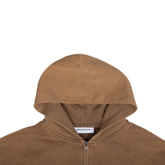 Angel Dust Zip Hoodie - Brown