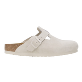 Boston Soft Footbed Suede Leather - Antique White