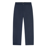 Relaxed Belted Trouser - Navy