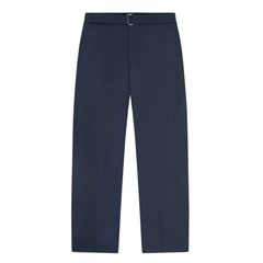 Relaxed Belted Trouser - Navy