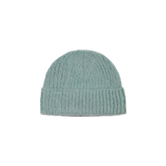 Fuzzy Logo Beanie - Denim Blue