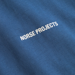 Johannes Organic NORSE Logo Print T-Shirt - Estate Blue