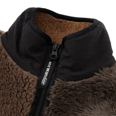 Mix Boa Jacket - Brown