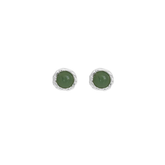 Lulu Aventurine Earrings - Silver/Aventurine Stone