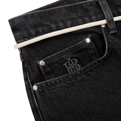 Relaxed Denim Jean - Black