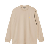 L/S Chase T-Shirt - Fleur de Sel/Gold