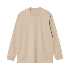 L/S Chase T-Shirt - Fleur de Sel/Gold