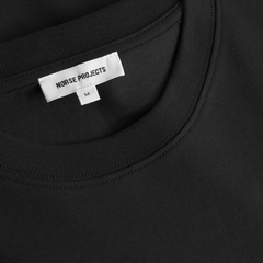 Johannes Organic NORSE Logo Print T-Shirt - Black