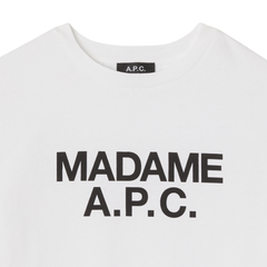 Manche Courte Madame APC T-Shirt - White