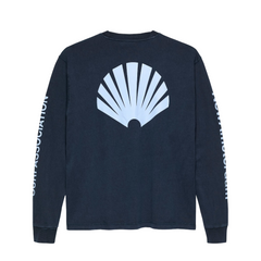 Logo Longsleeve - Navy/Denim Blue