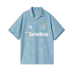 S/S Hartt's Football T-Shirt - Heart Train Jacquard/Bluebird