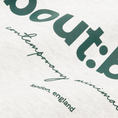 Box Hoodie - Grey Marl/Epsom Green