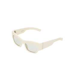 SHADE 03 - Solid Cream White/Transparent Grey Lens