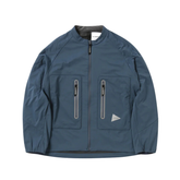 Aplha Air Collarless Jacket - Dark Blue