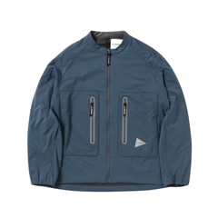 Aplha Air Collarless Jacket - Dark Blue