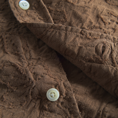 Ole Oversized Fil Coupe SS Shirt - Chestnut