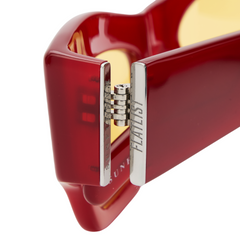 SHADE 03 - Milky Red/Solid Yellow Lens