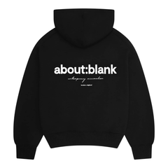 Box Zip Hoodie - Black/Ecru