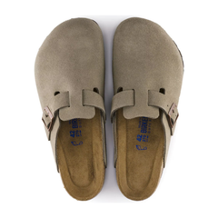 Boston Soft Footbed Suede Leather - Taupe