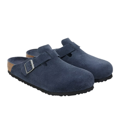 Boston Soft Footbed Suede Leather - New Navy Tonal