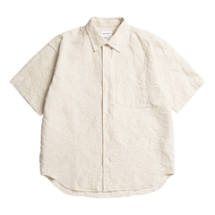 Ole Oversized Fil Coupe SS Shirt - Ecru