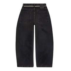 Wide Leg Denim - Vintage Black