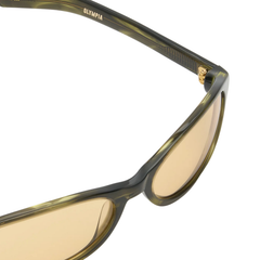 OLYMPIA - Olive Horn/Yellow Lens