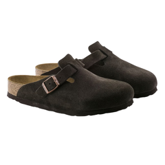 Boston Soft Footbed Suede Leather - Mocca