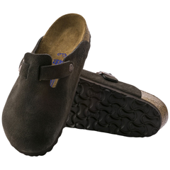 Boston Soft Footbed Suede Leather - Mocca