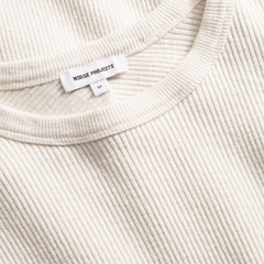 Eske Military Rib LS T-Shirt - Ecru