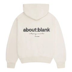 Box Hoodie - Ecru/Black
