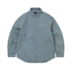 Washed Denim Shirt - Washed Blue