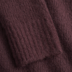 Rasmus Relaxed Brushed Polo - Mahogany