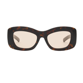 POPPY - Dark Tortoise / Peach Lens