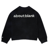 Mohair Knitted Logo Cardigan - Black/Ecru