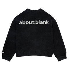 Mohair Knitted Logo Cardigan - Black/Ecru