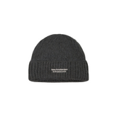 Fuzzy Logo Beanie - Black