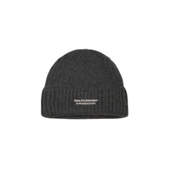 Fuzzy Logo Beanie - Black