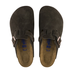 Boston Soft Footbed Suede Leather - Mocca