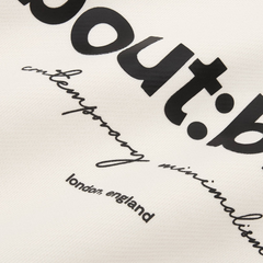 Box Hoodie - Ecru/Black