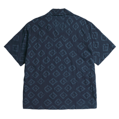 Mads Batik SS Shirt - Dark Navy