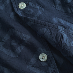 Mads Batik SS Shirt - Dark Navy