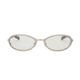 COHEN - Brushed Silver/Transparent Grey Lens