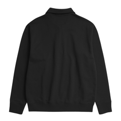 Ketel Relaxed Organic Half Zip - Black