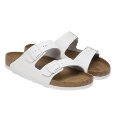 Arizona Soft Footbed Natural Leather - White